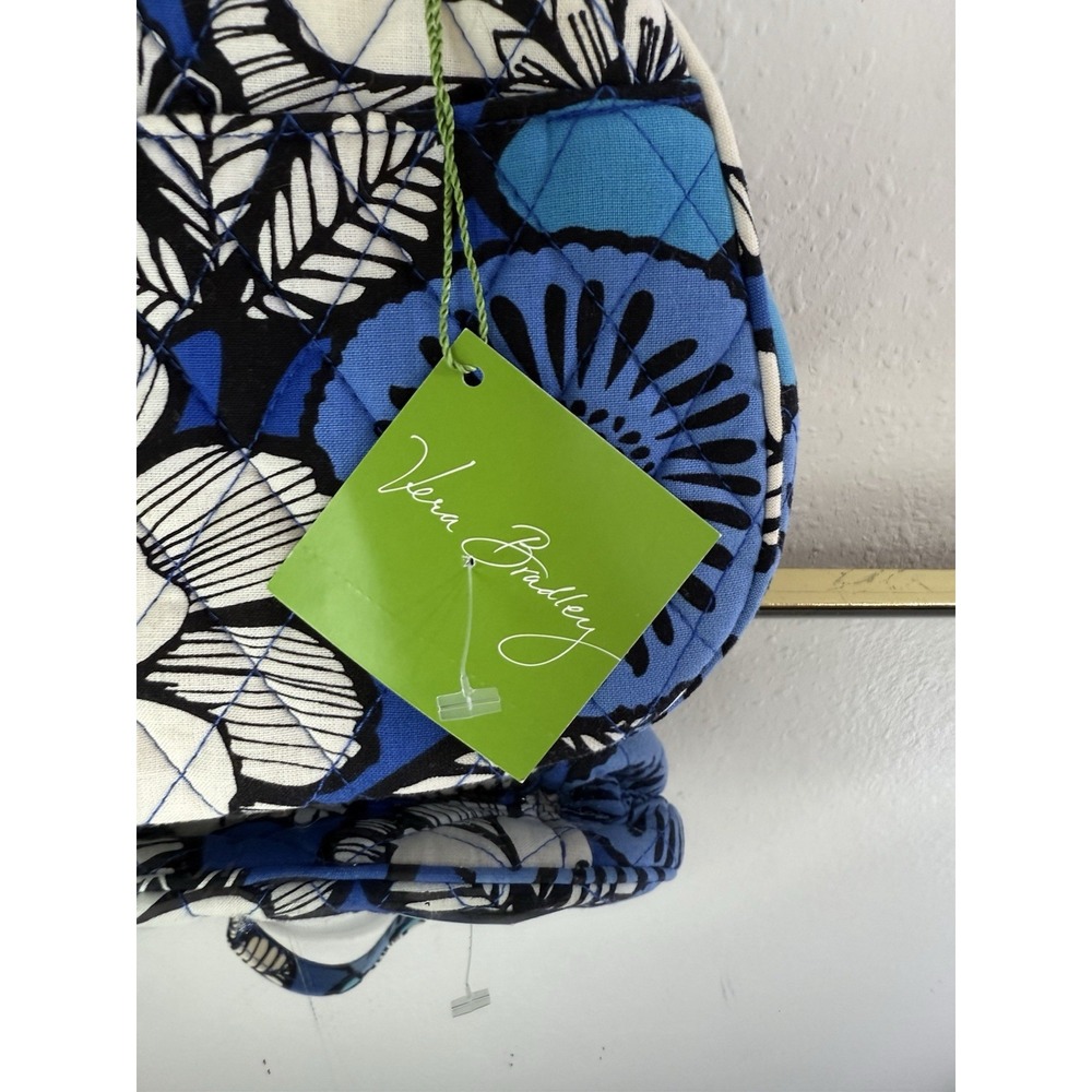 NEW VERA BRADLEY Blue Bayou Snap On kiss lock, Purse, Crossbody Removable Strap - Picture 8 of 16